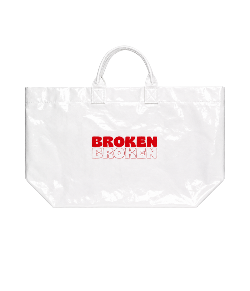 Broken Clear Tote - Red Logo