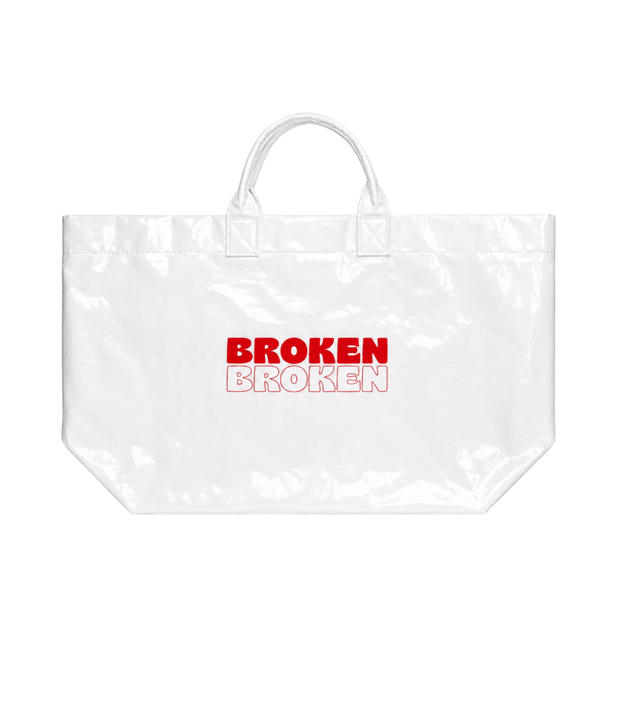 Broken Clear Tote - Red Logo