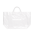 Broken Clear Tote - White Logo
