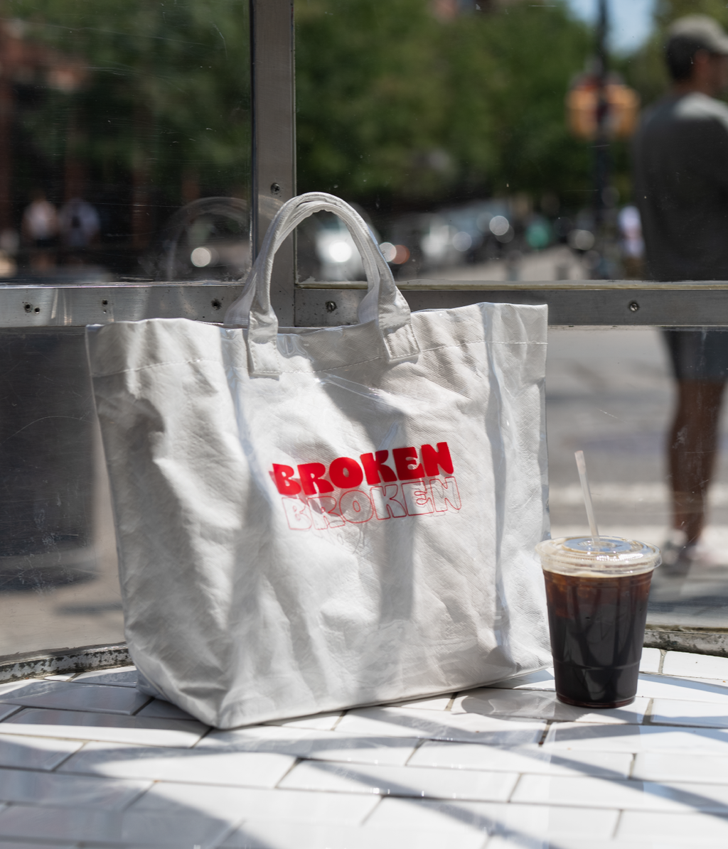 Broken Clear Tote - Red Logo
